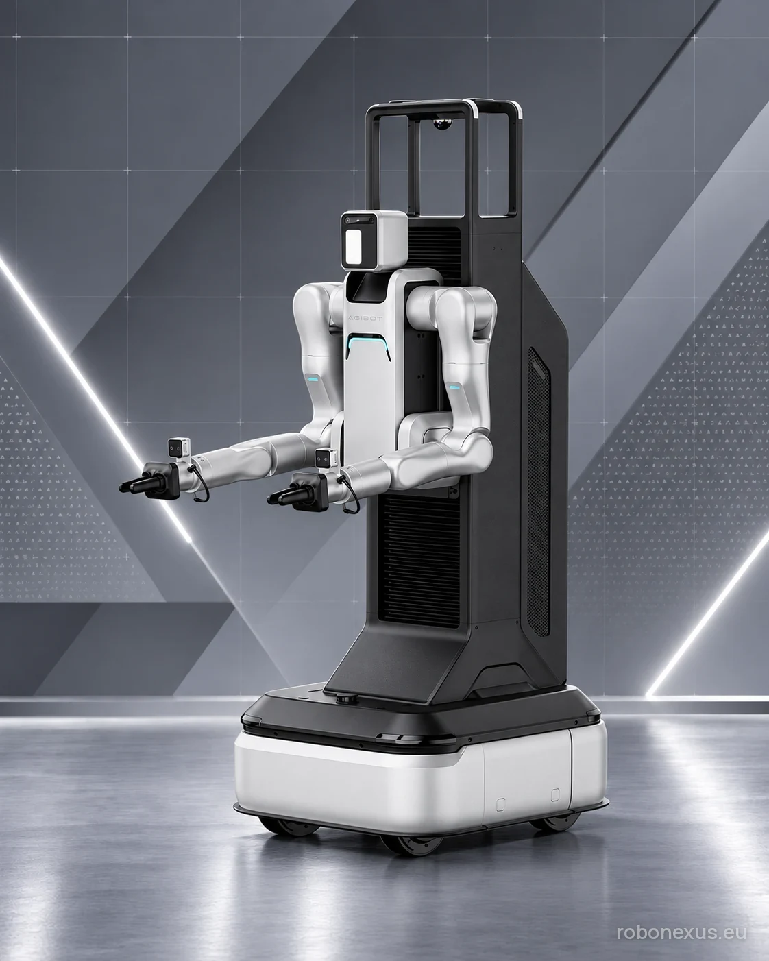 Robot humanoide sobre ruedas AGIBOT A2-W (ruedas) — Robonexus